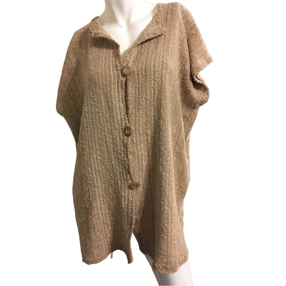 Carol Pritcher Button-Up Sweater, One Size